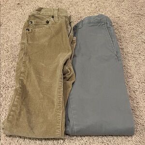 Crewcuts Kids Corduroy and Chino Pants - Tan and Gray